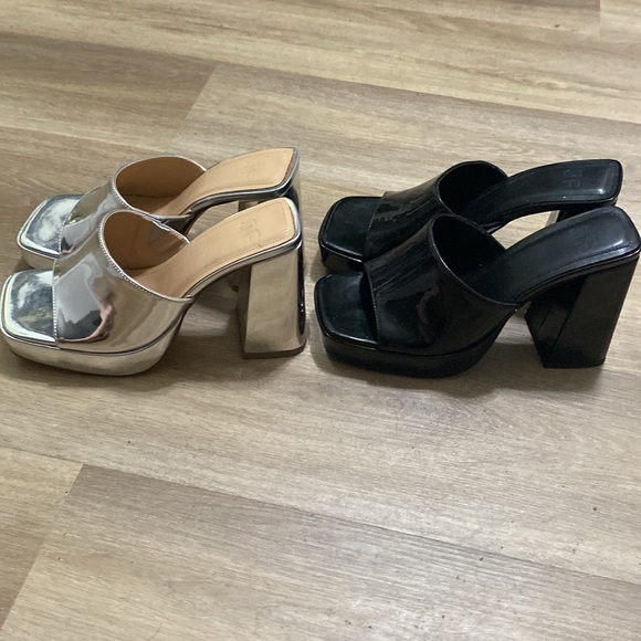 2 JustFab Slide on Heels size 8 - Picture 2 of 3